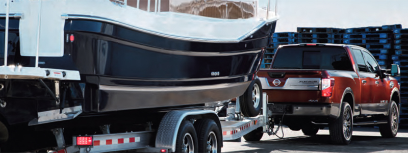 2019 Nissan Titan Towing a Boat in Coral Springs Florida