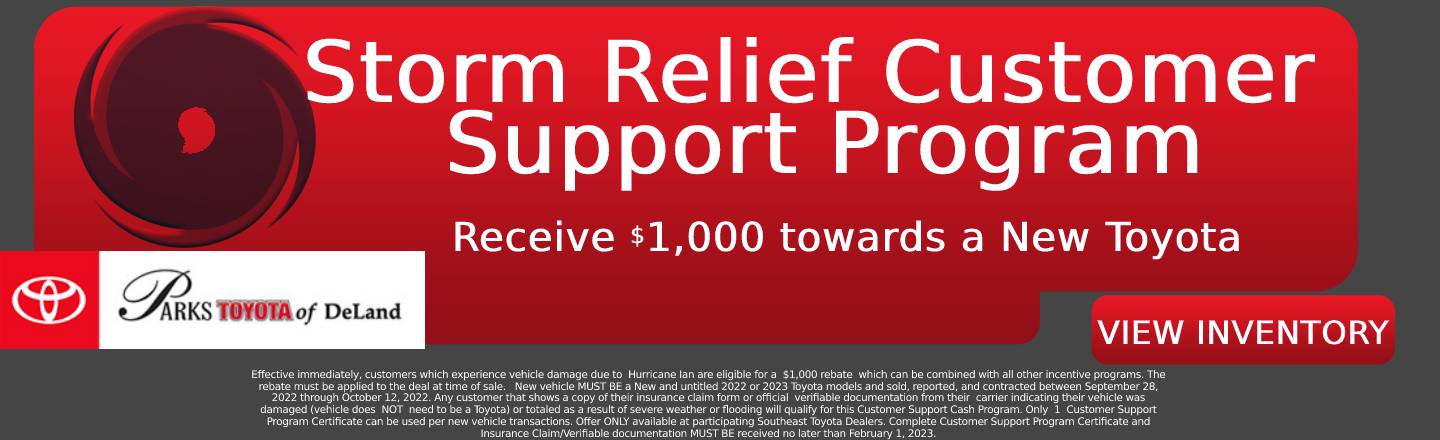 Storm Relief Customer Support Program