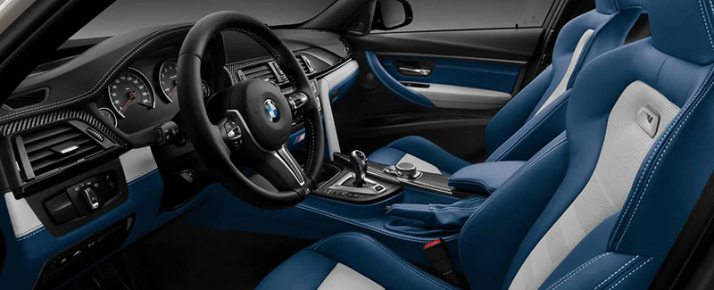 Inside Blue Pre-Owned BMW