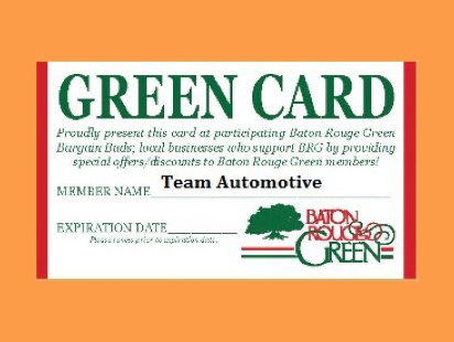 Team Toyota in Baton Rouge LA Green Card